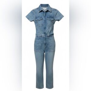 Good American Light Blue Denim jumpsuit NWT